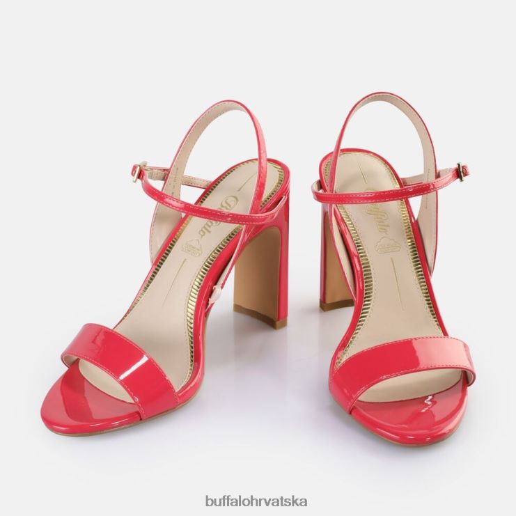 tamno roza Buffalo jean uredne sandale na petu veganske |sandale TDD6T41